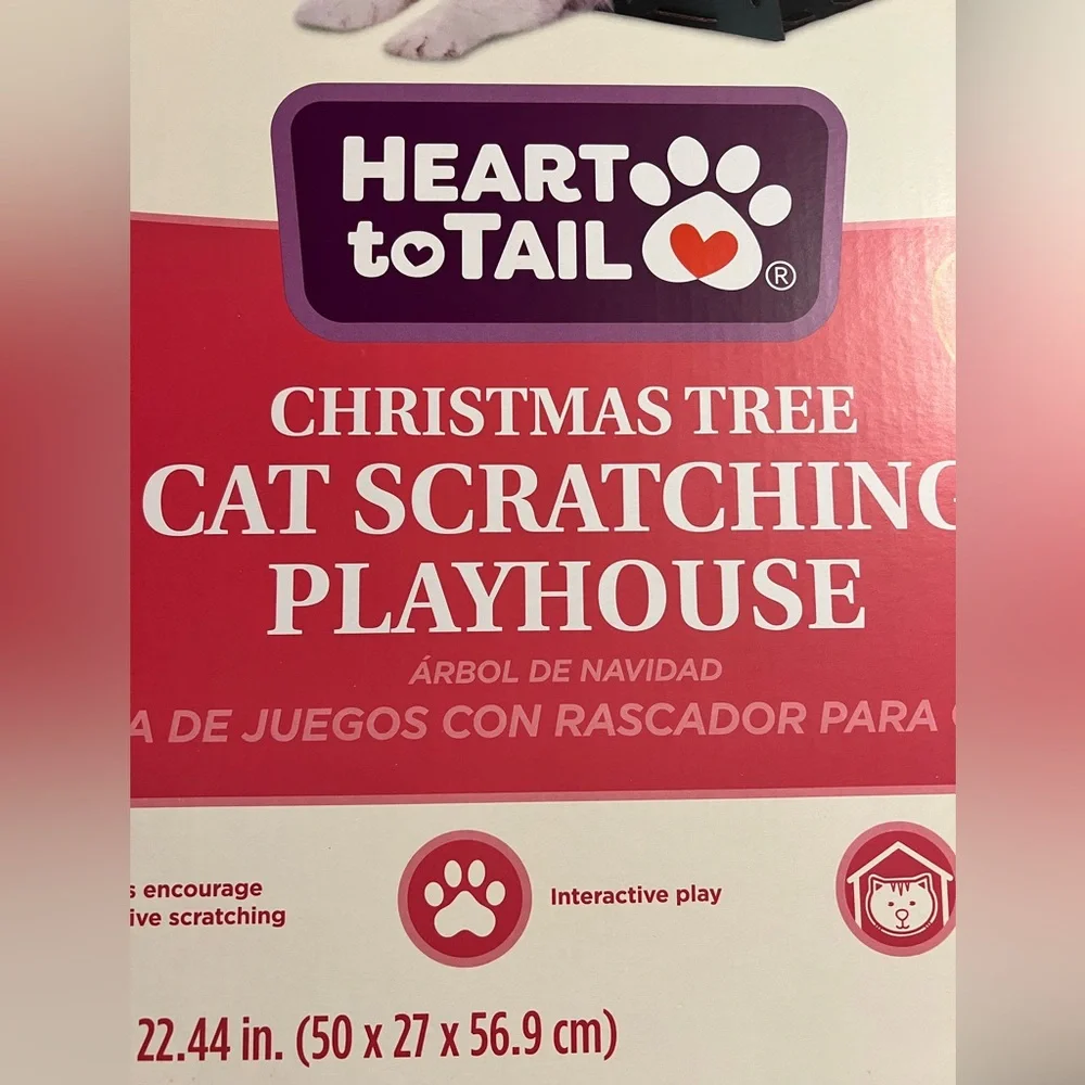 Cat scratching Playhouse Christmas Tree